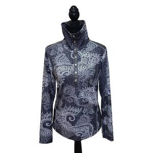 Daily Sports Long Sleeve Half Button Turtleneck Pullover Workout Jacket